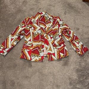Company Collection Multicolor Abstract Blazer SIZE 10